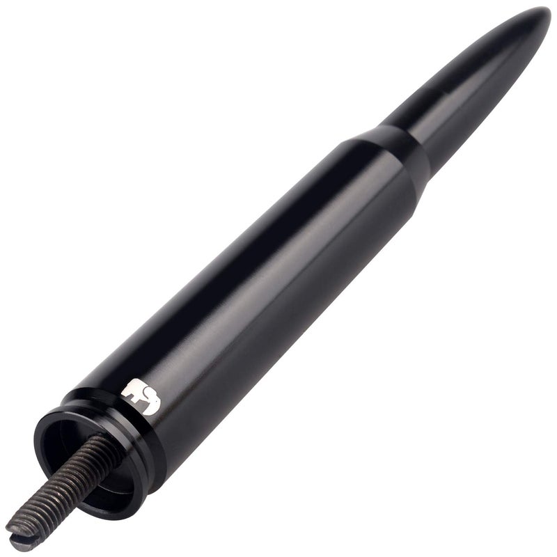 ONE250 50 Cal Caliber Bullet Style Antenna, Compatible with Nissan - Frontier (1998-2021), Titan (2004-2023), Rogue (2008-2021), Pathfinder (2013-2019) - Designed for Optimized FM/AM Reception (Black) - Image 1